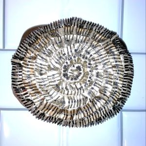 Poppie Jones Beaded Woven Coin Clutch Purse Wallet